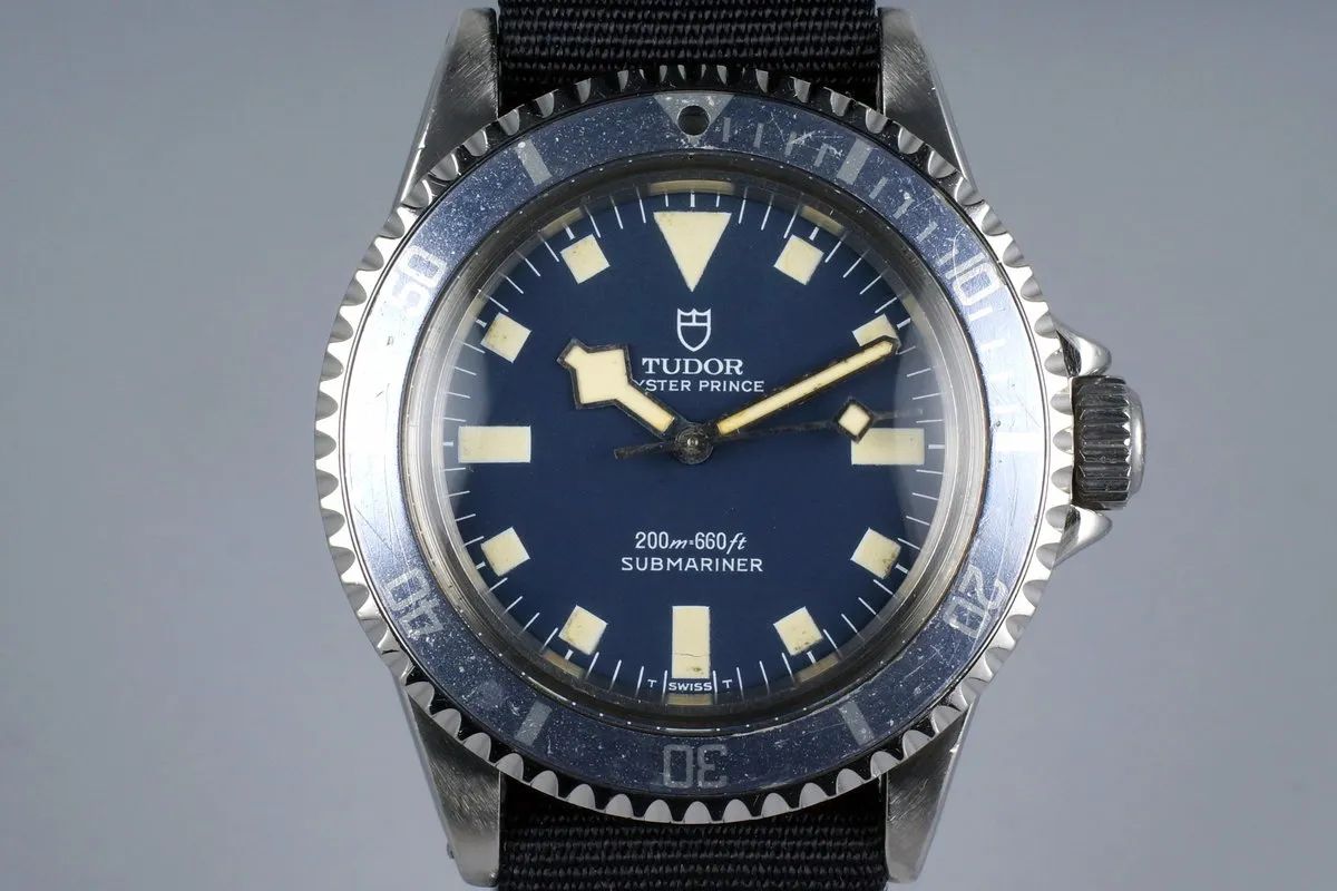 1975 Tudor Submariner 9411/0 Blue Snowflake Marine Nationale with RSC Papers