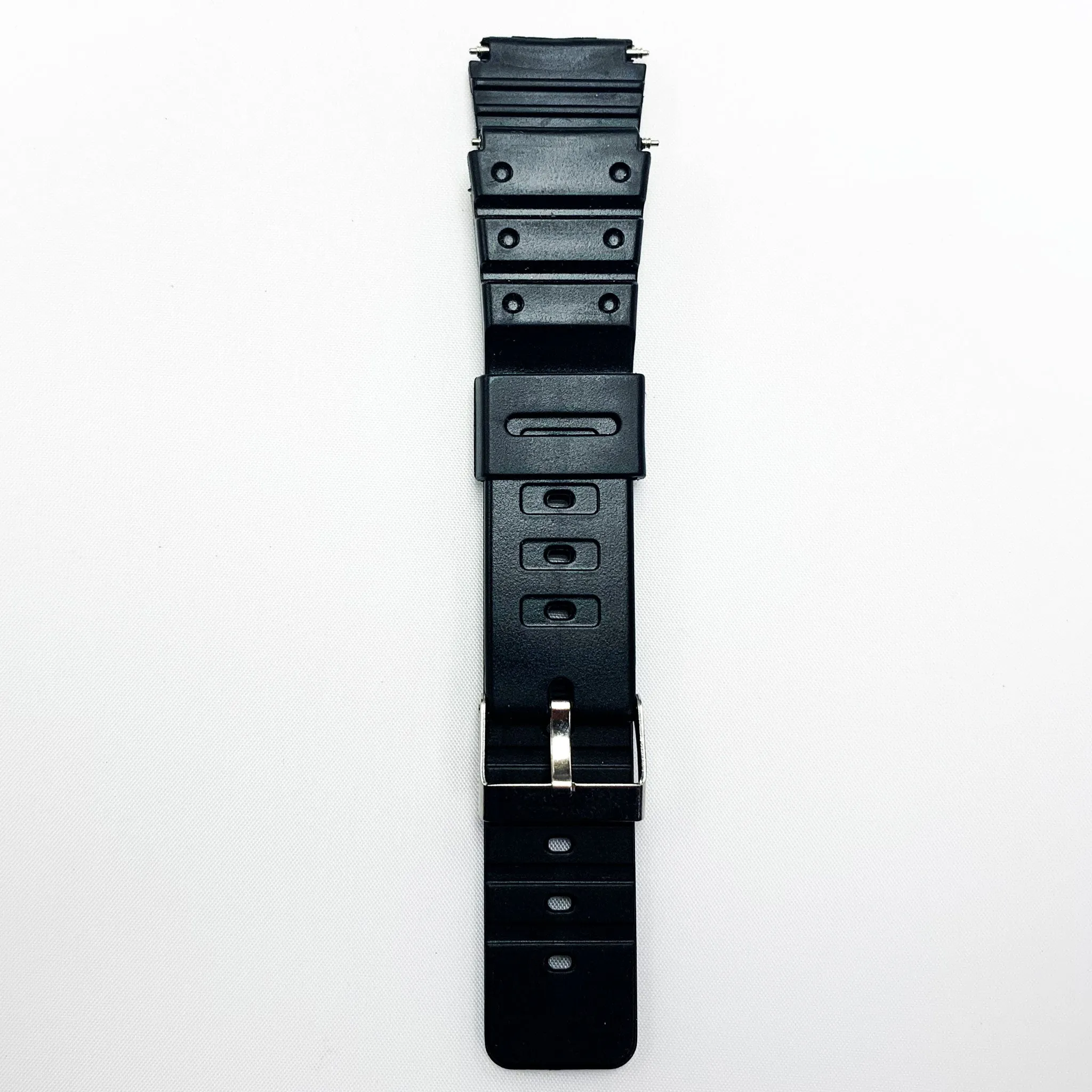 20 MM PVC Watch Band With Easy Pin Black Color Quick Release Regular Size Watch Strap