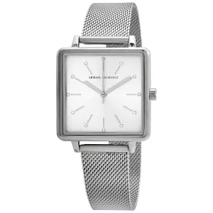 Armani Exchange Lola Quartz Crystal Silver Dial Ladies Watch AX5800