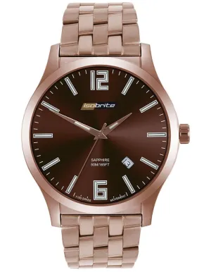 ArmourLite Isobrite Grand Slimline - Brown Dial - Rose Tone Stainless Bracelet