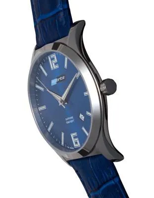 ArmourLite Isobrite Grand Slimline Series - Blue Dial - Blue Leather Strap