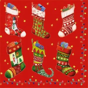 Assorted 20 Pack of Holiday Napkins (7 Designs)