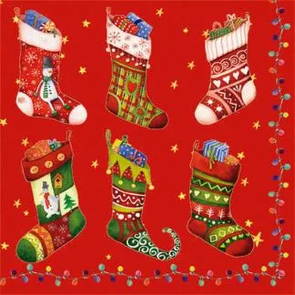 Assorted 20 Pack of Holiday Napkins (7 Designs)