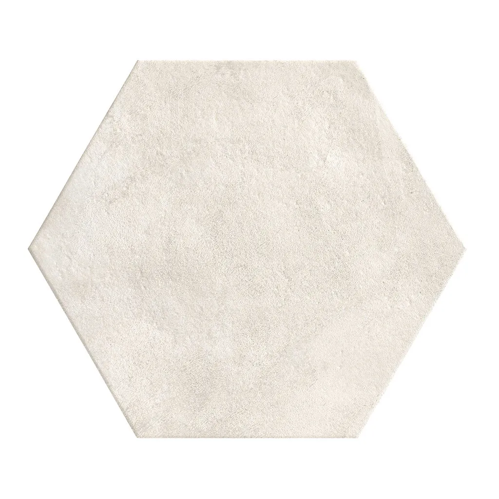 Atelier White Satin, Hexagon - Porcelain Tile