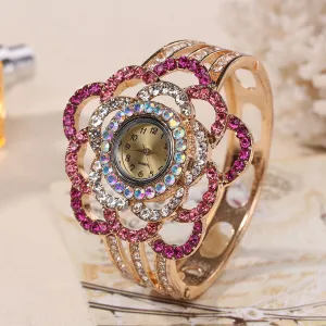 Baby Girl Luxury Bangle Crystal Bracelet Watch