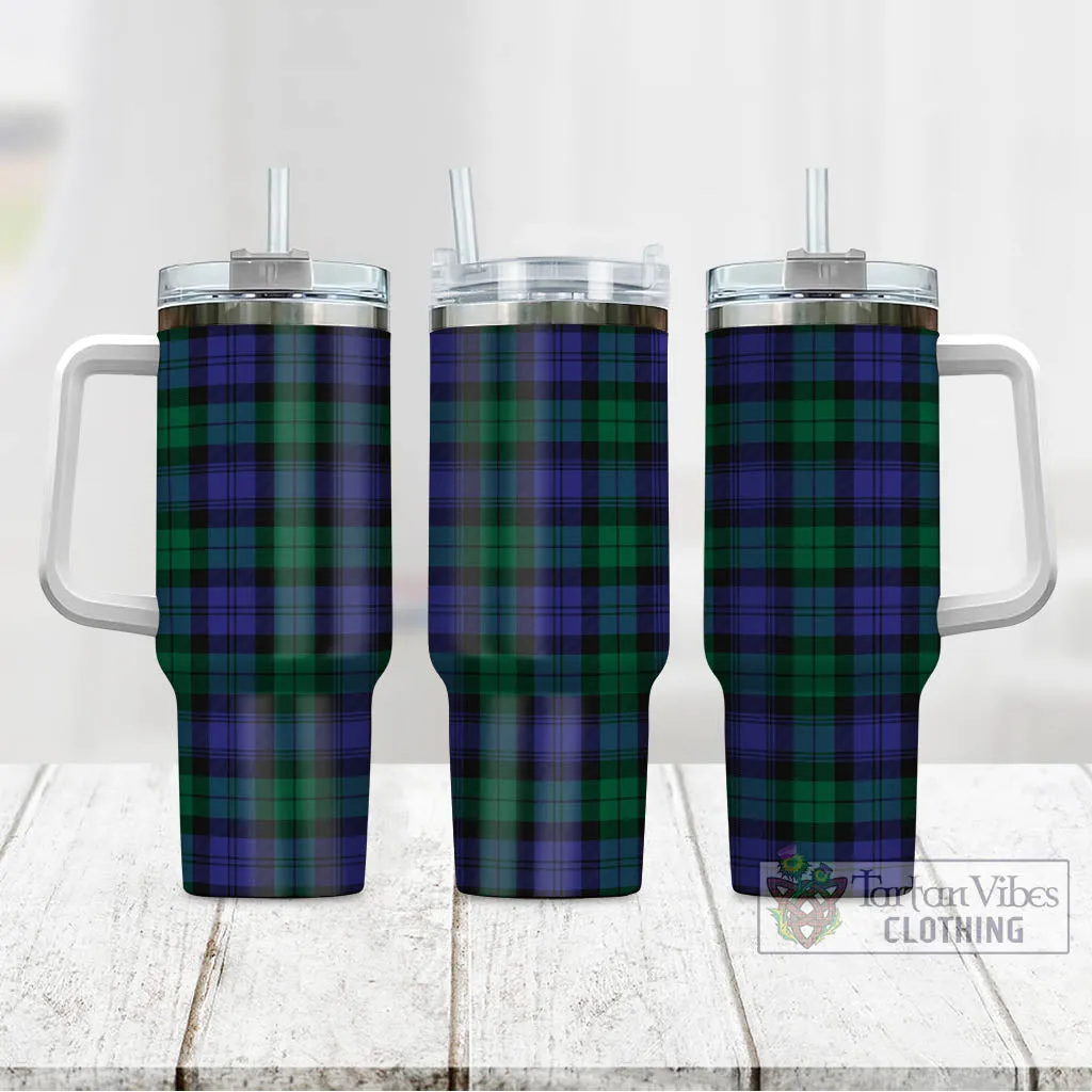 Black Watch Modern Tartan Tumbler with Handle