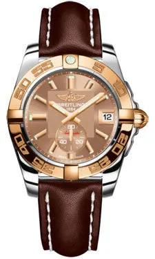 Breitling - Galactic 36 Automantic Steel-Rose Gold - Leather Strap