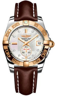 Breitling - Galactic 36 Automantic Steel-Rose Gold - Leather Strap