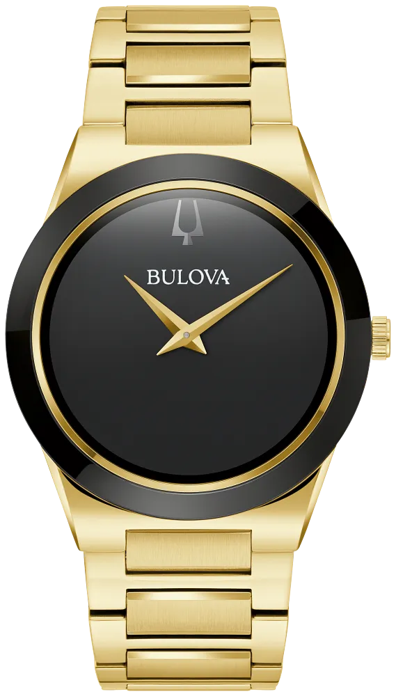 Bulova Millennia Mens Gold Tone Watch 97A183