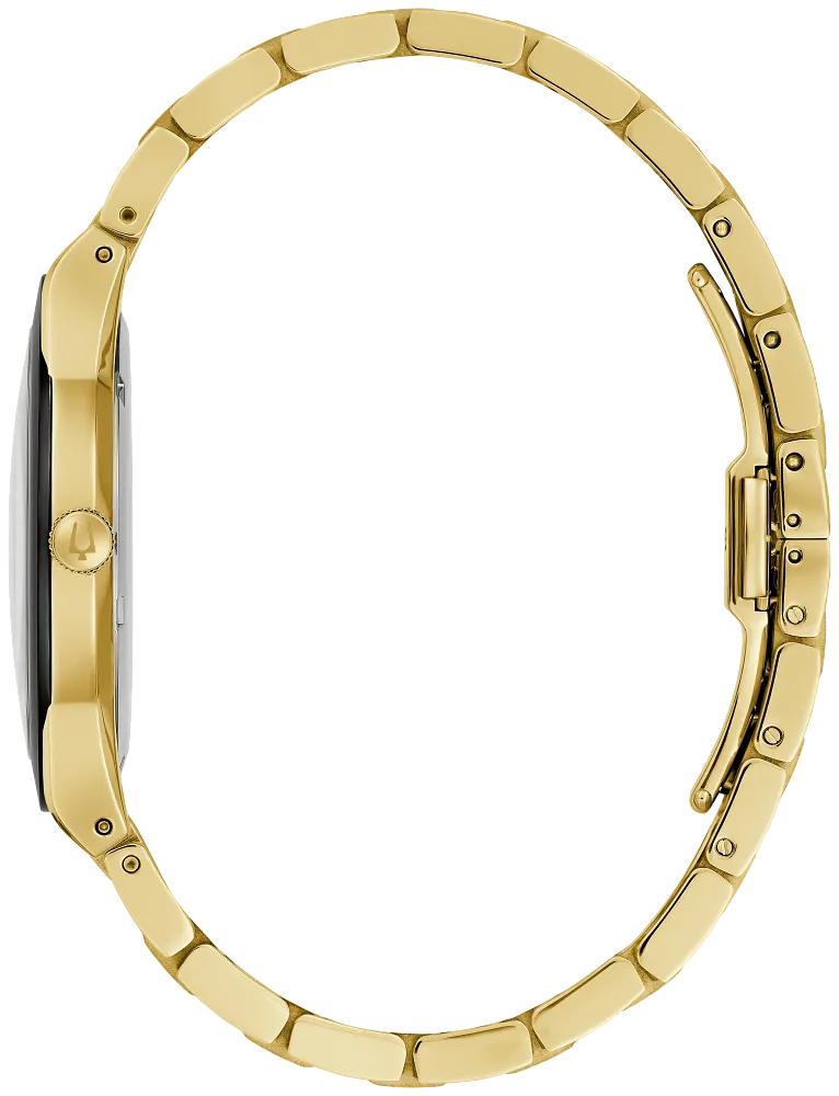 Bulova Millennia Mens Gold Tone Watch 97A183