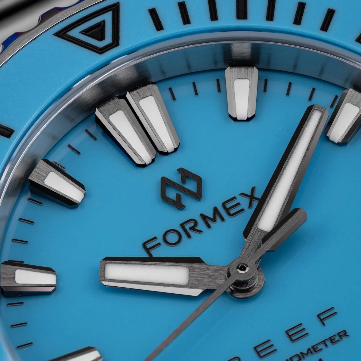 FORMEX Baby REEF Automatic Chronometer COSC 300M Steel Bracelet / Bahama Blue