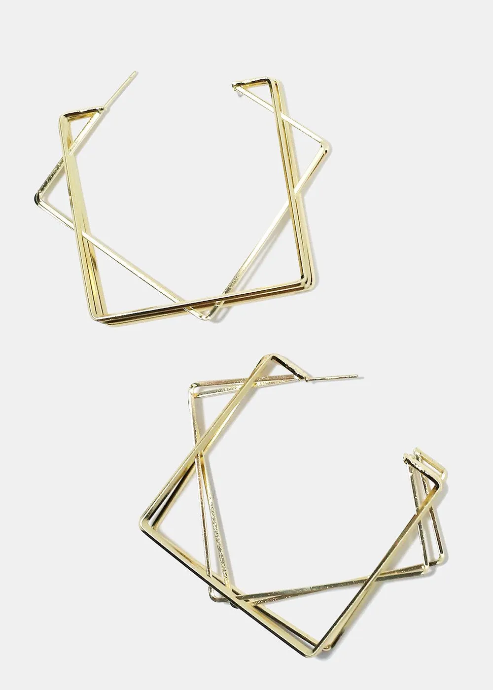 Geometric Hoop Earrings