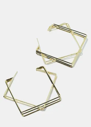 Geometric Hoop Earrings