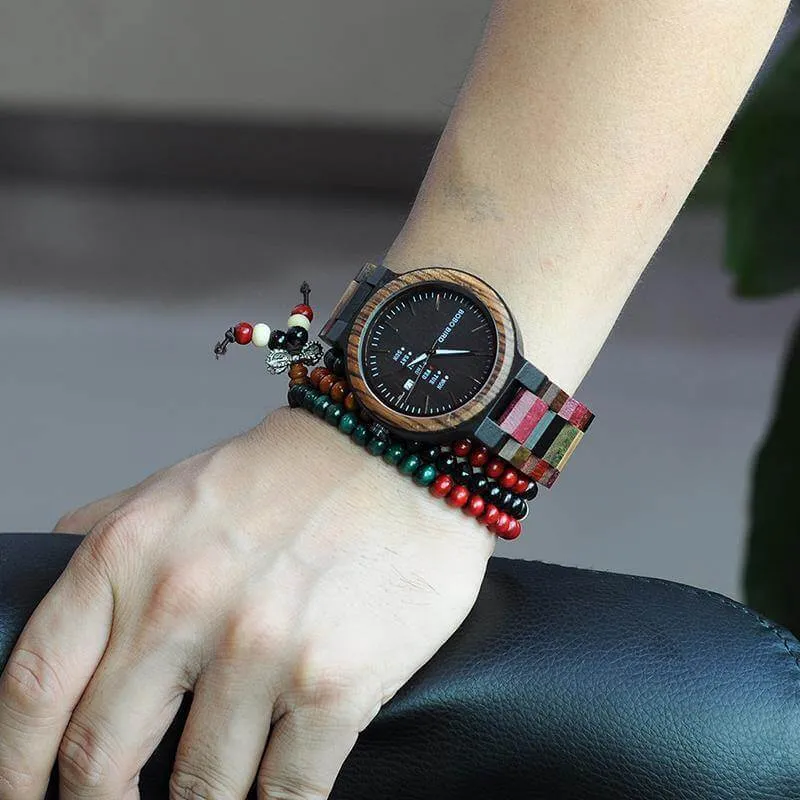 Handmade Wood Colorful Watch