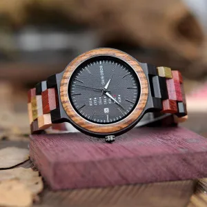 Handmade Wood Colorful Watch