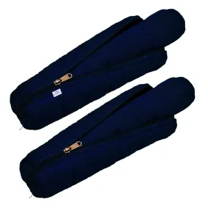 Heart Home Bangle Box, Watch Case, Bangle/Watch Organizer, Bracelet Pouch With 1 Roll, Pack of 2 (Navy Blue)