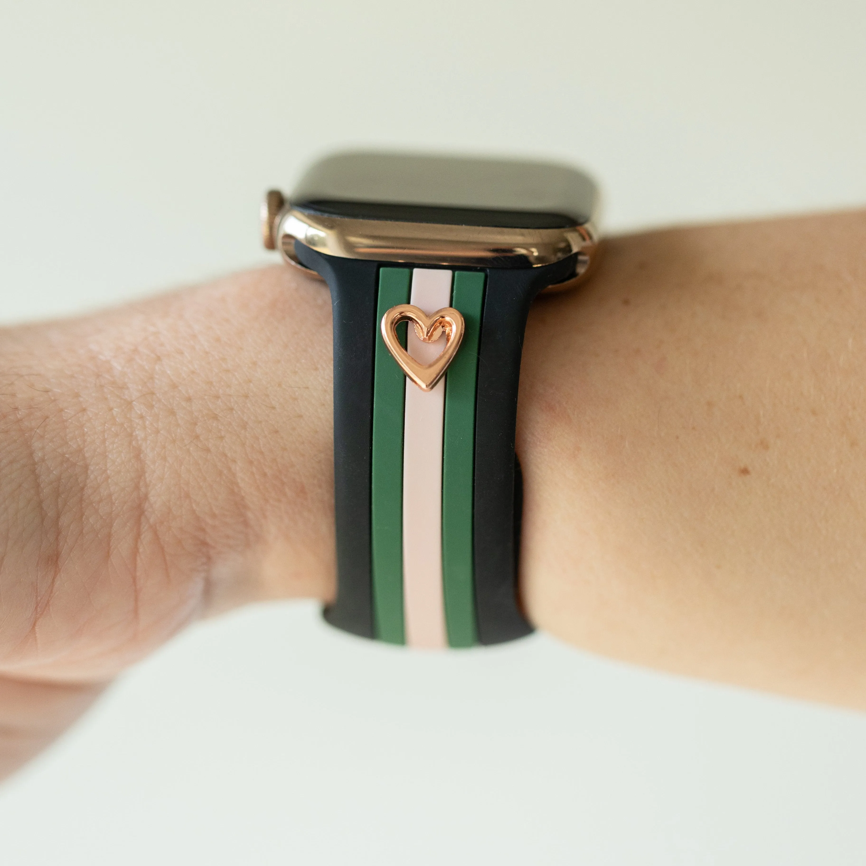 Heart to Love ♡ Black/Pink/Green Smart Watch Band