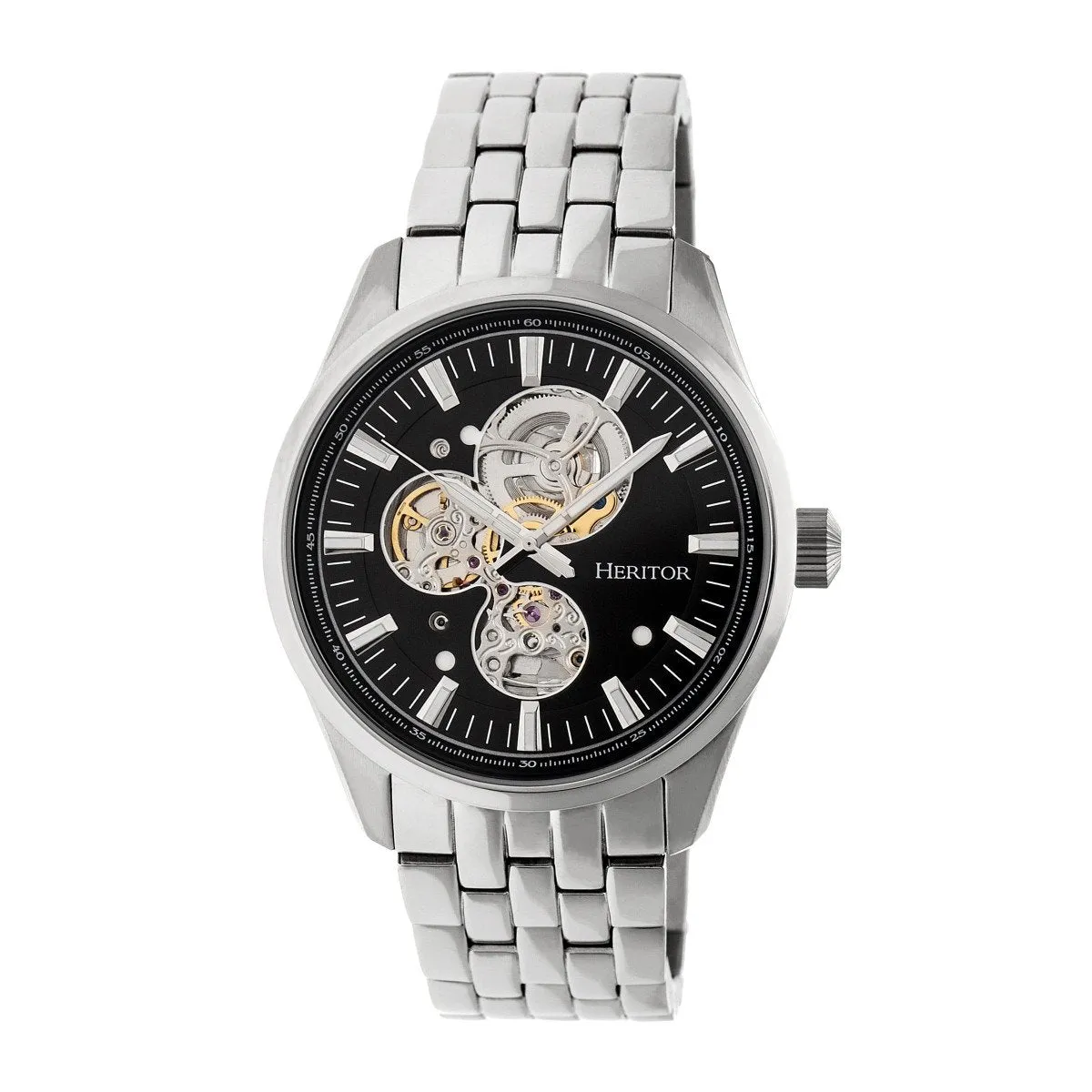 Heritor Automatic Stanley Semi-Skeleton Men's Watch