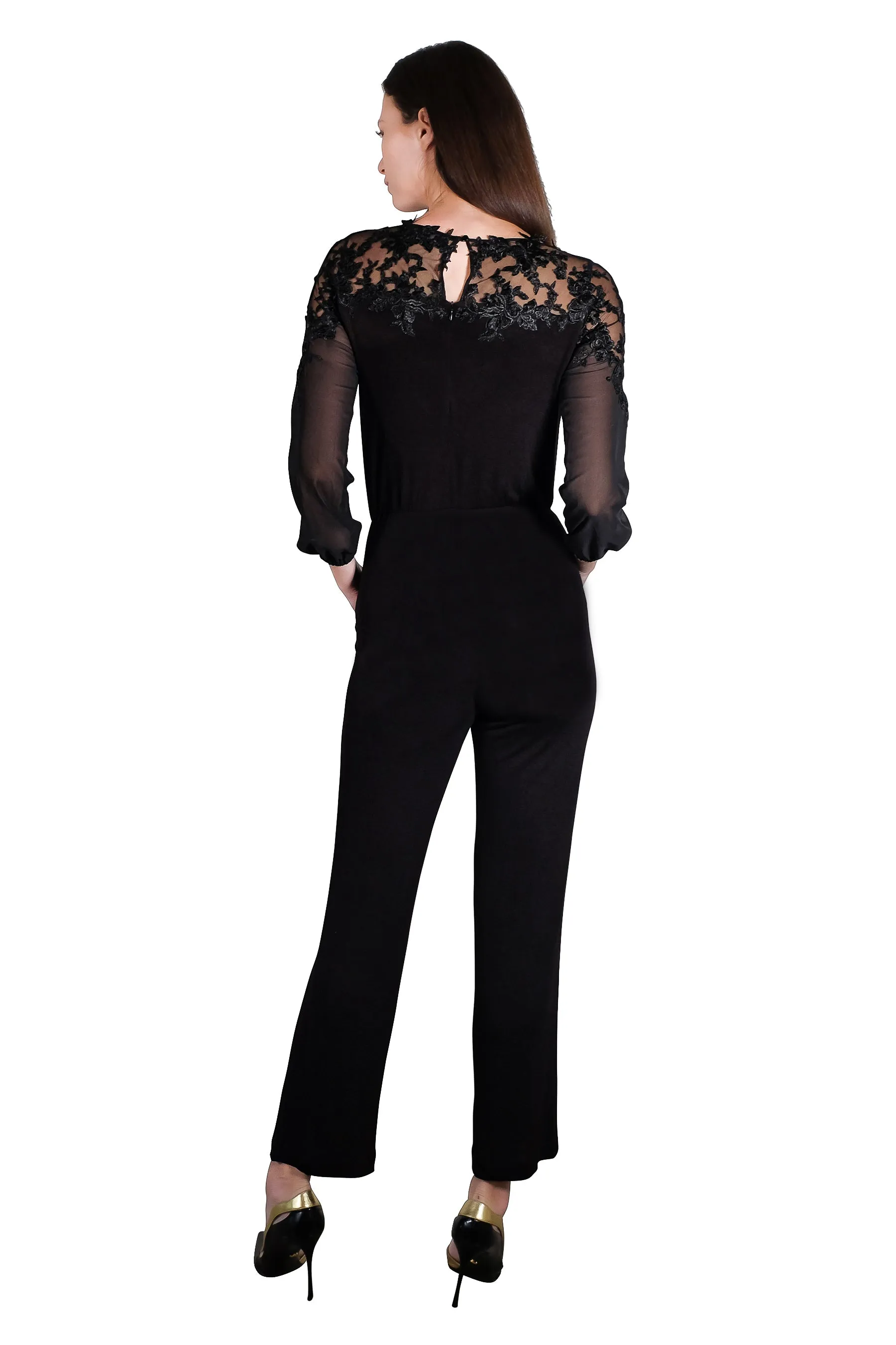 Karlie Wool Lace Jumpsuit