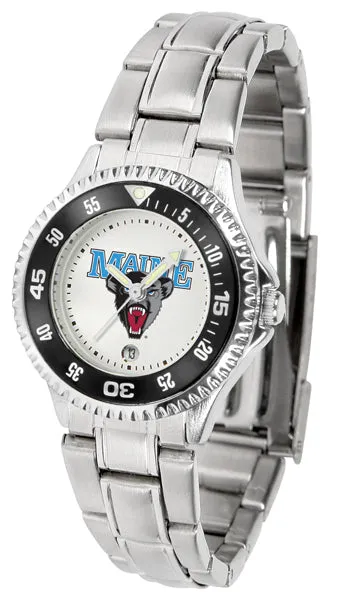 Maine Black Bears Competitor Steel Ladies Watch