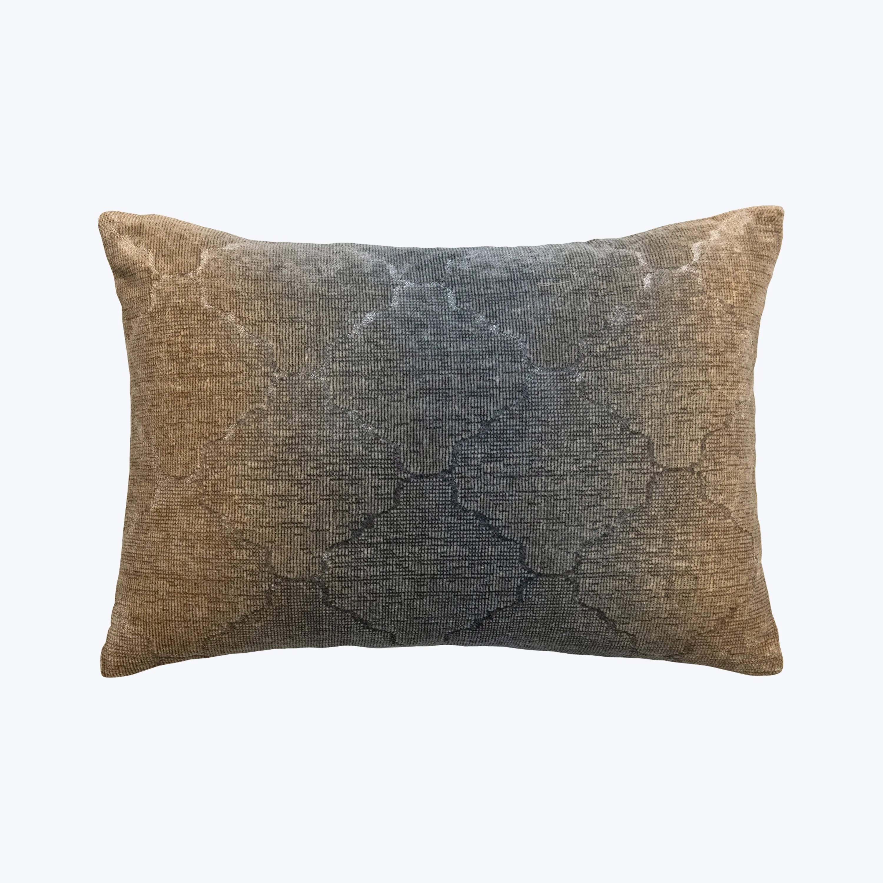 Medallion Woven Jacquard Lumbar Pillow Maize