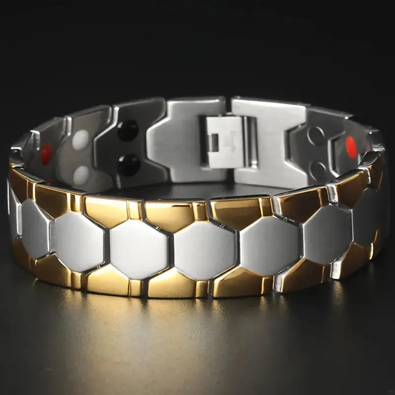 Men's Titanium Magnetic Bracelet 4-in-1 Energy