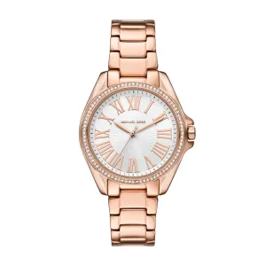 Michael Kors Kacie Three-Hand Rose Gold-Tone Stainless Steel Watch MK4853