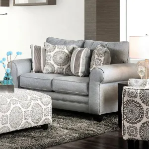 Misty Blue Gray Love Seat