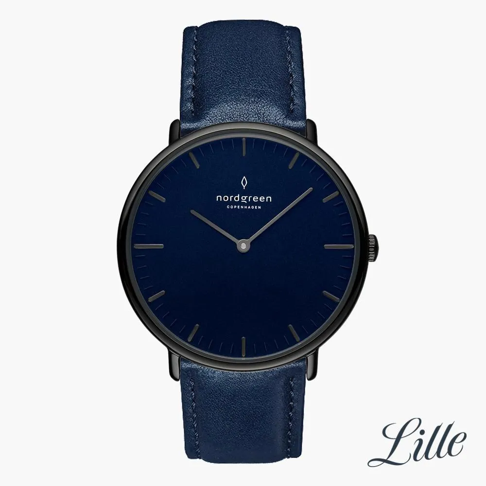 Native | Navy Dial - Navy Blue Leather