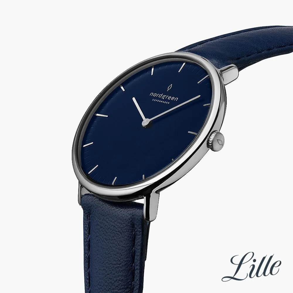 Native | Navy Dial - Navy Blue Leather