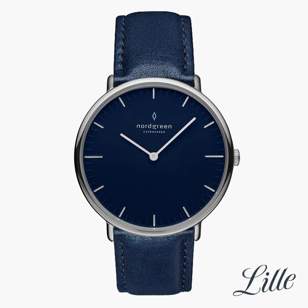 Native | Navy Dial - Navy Blue Leather