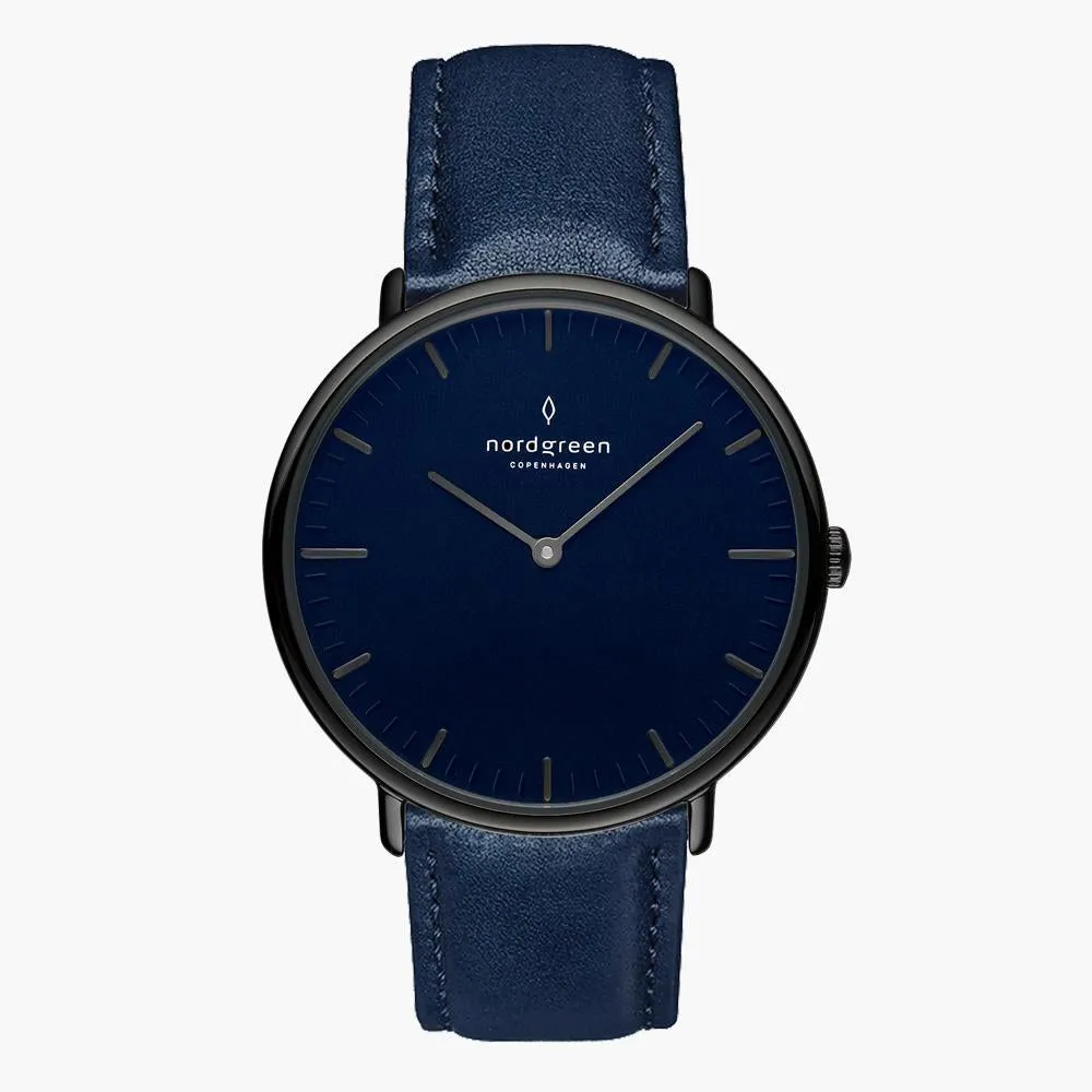 Native | Navy Dial - Navy Blue Leather