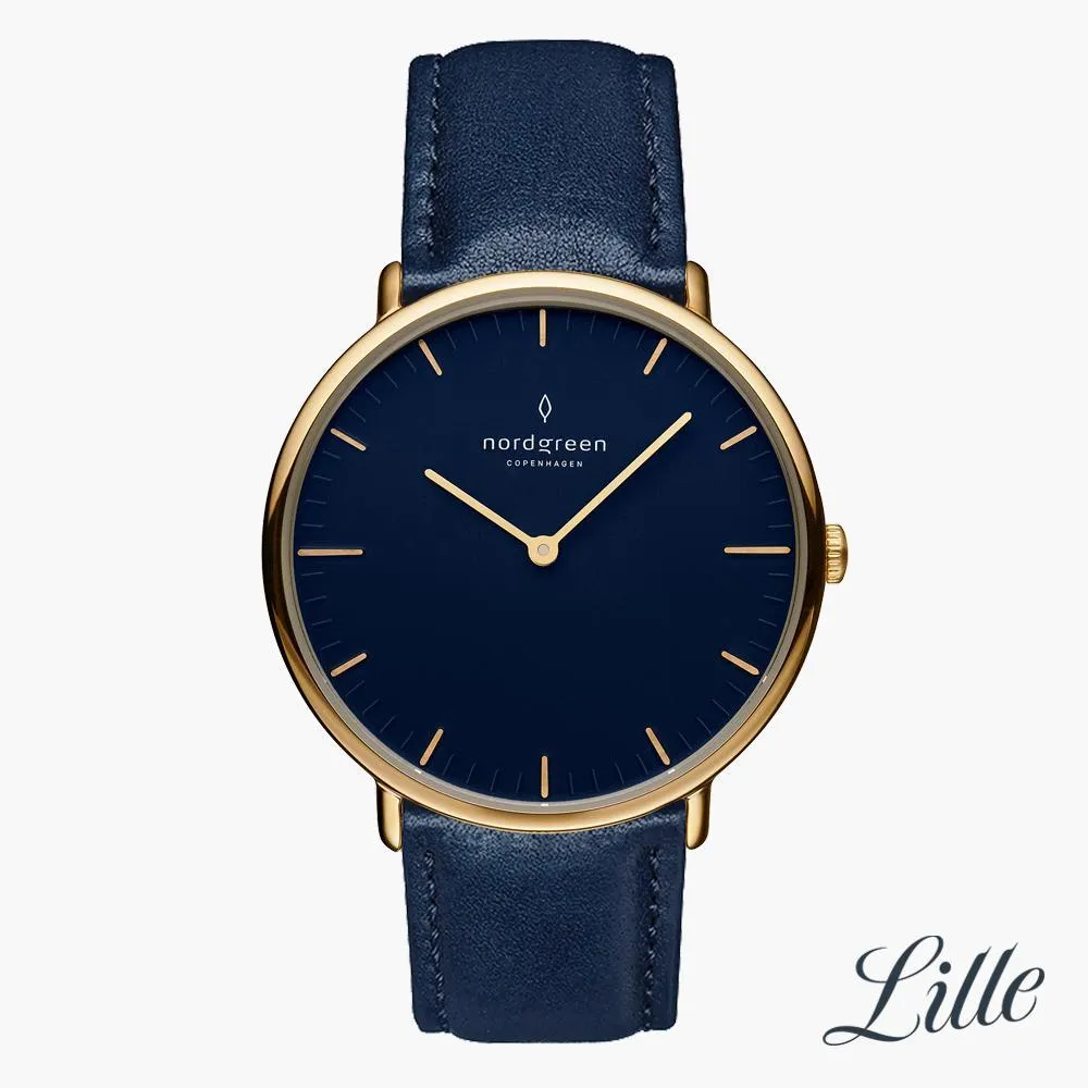 Native | Navy Dial - Navy Blue Leather