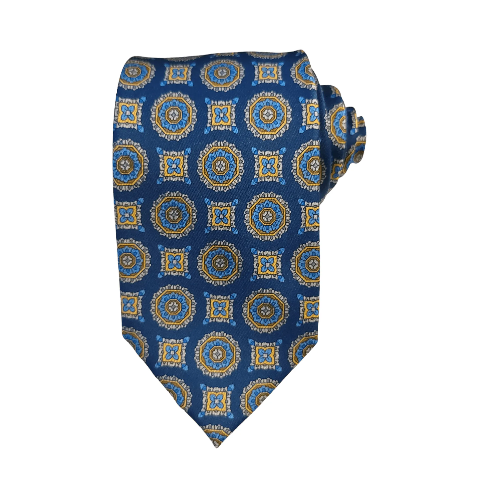 Navy Blue Elegant Dot Tie