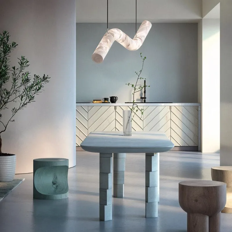 Noctis Alabaster Pendant Light