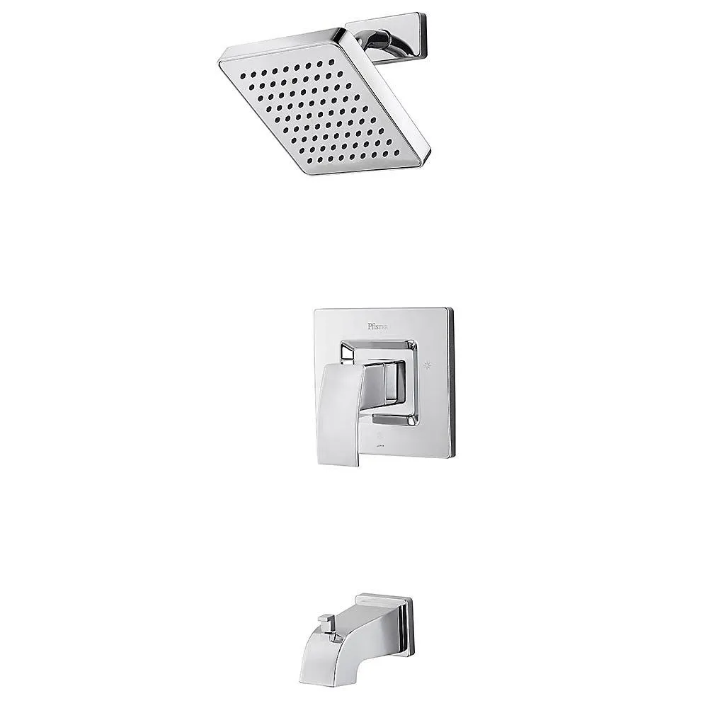 Pfister LG89-8DFC Kenzo 1-Handle Tub & Shower Trim Kit in Polished Chrome