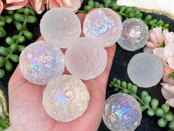 Quartz Moon Spheres