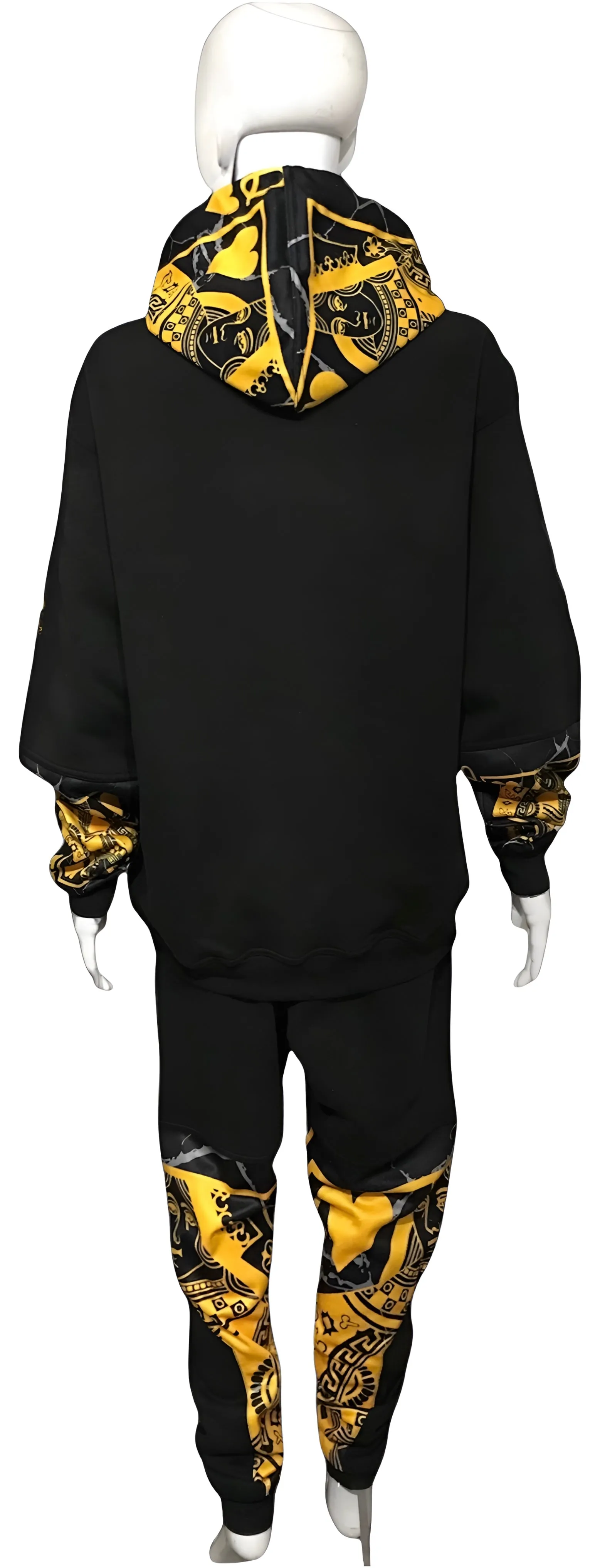 ^QUEEN OF HEARTS^ LUXURY *GOLD* CUT & SEW SWEATSUITS (EMBROIDERED LOGOS)