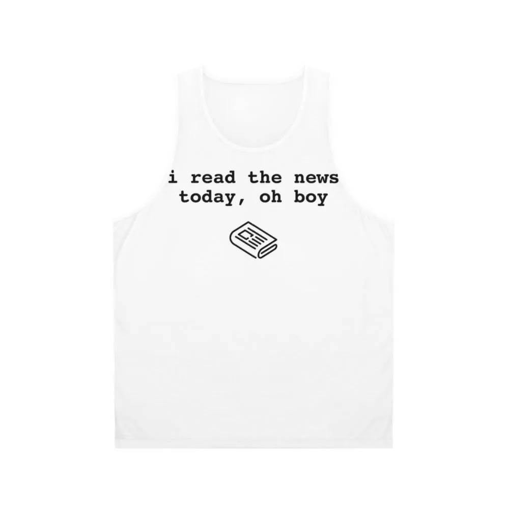 "I Read The News" Unisex Beatles Inspired Tank Top