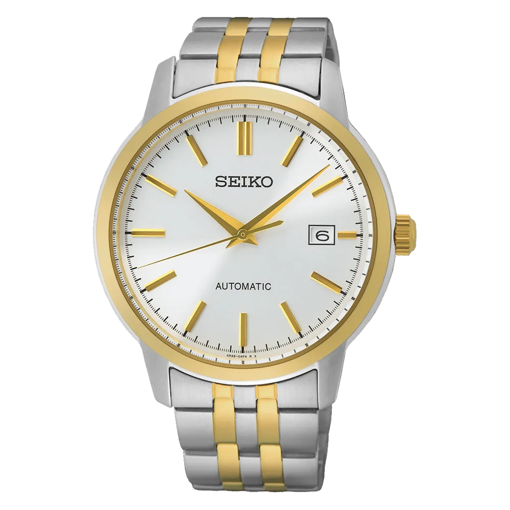 Seiko Essentials Automatic Two Tone Mens Watch SRPH92