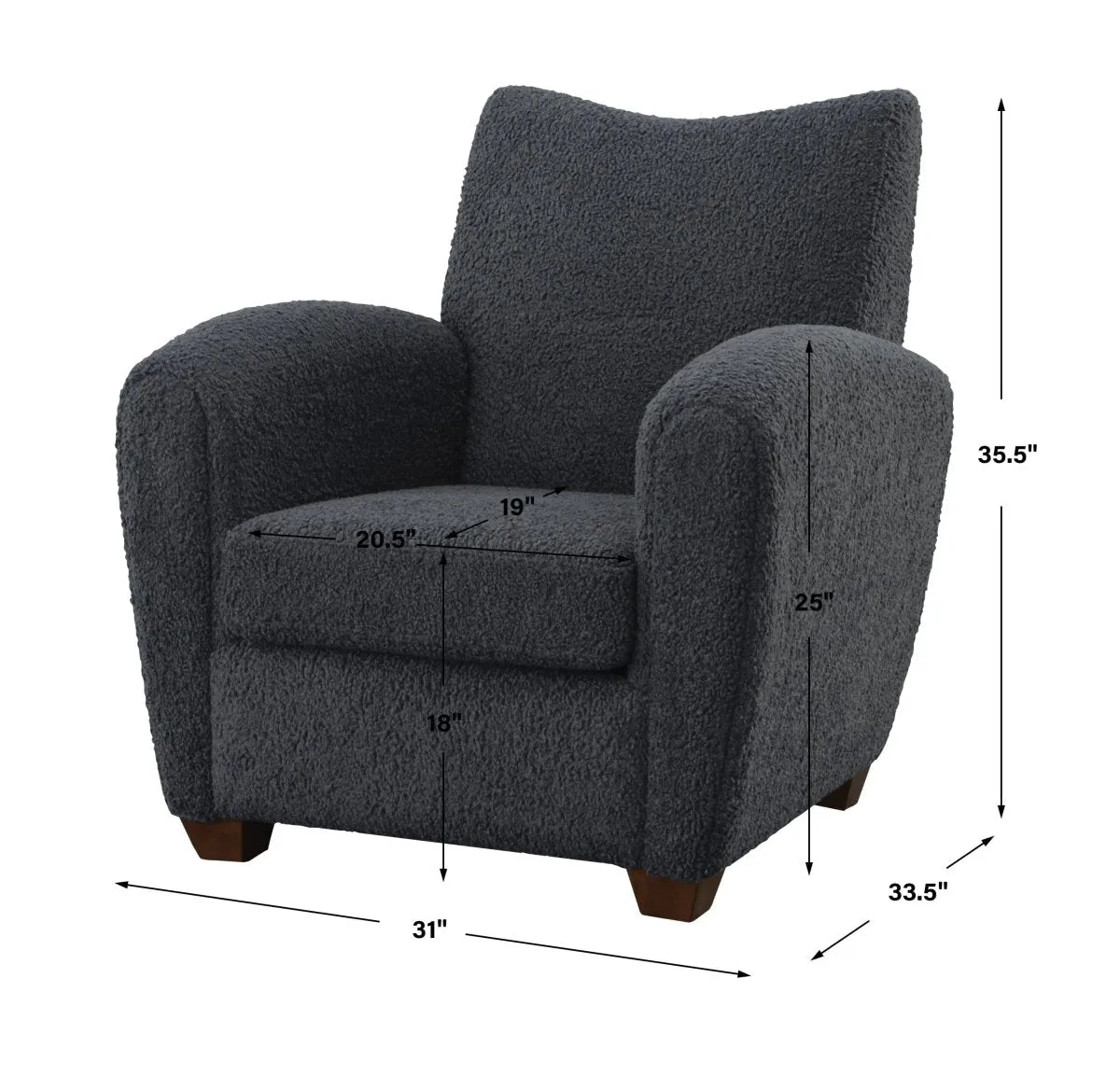 Teddy Slate Accent Chair