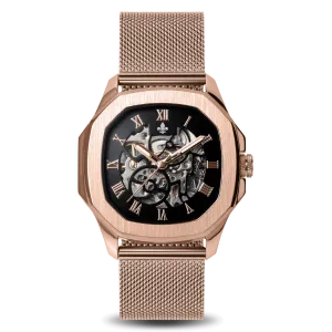 The Avalon Rose Gold   Rose Gold Mesh Strap