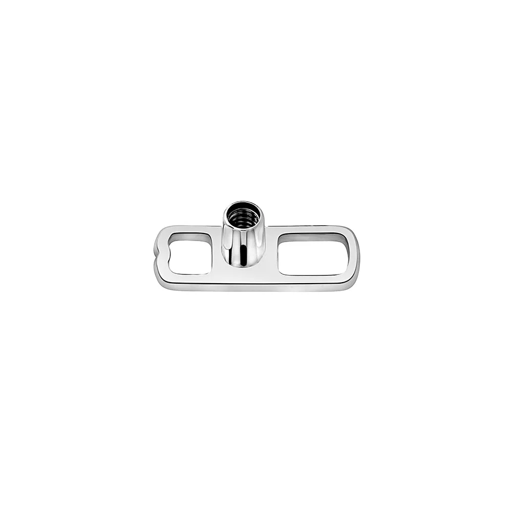 Tilum 14g Titanium Dermal Anchor with 2mm Rise and Square Base - Price Per 1