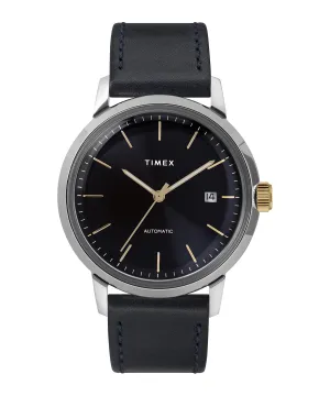 TImex Marlin® Automatic 40mm Leather Strap Watch 40mm