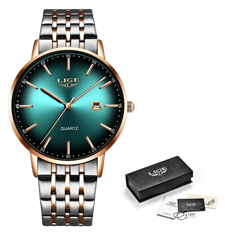 Women Rose Gold Steel Strap Women Wrist Watches