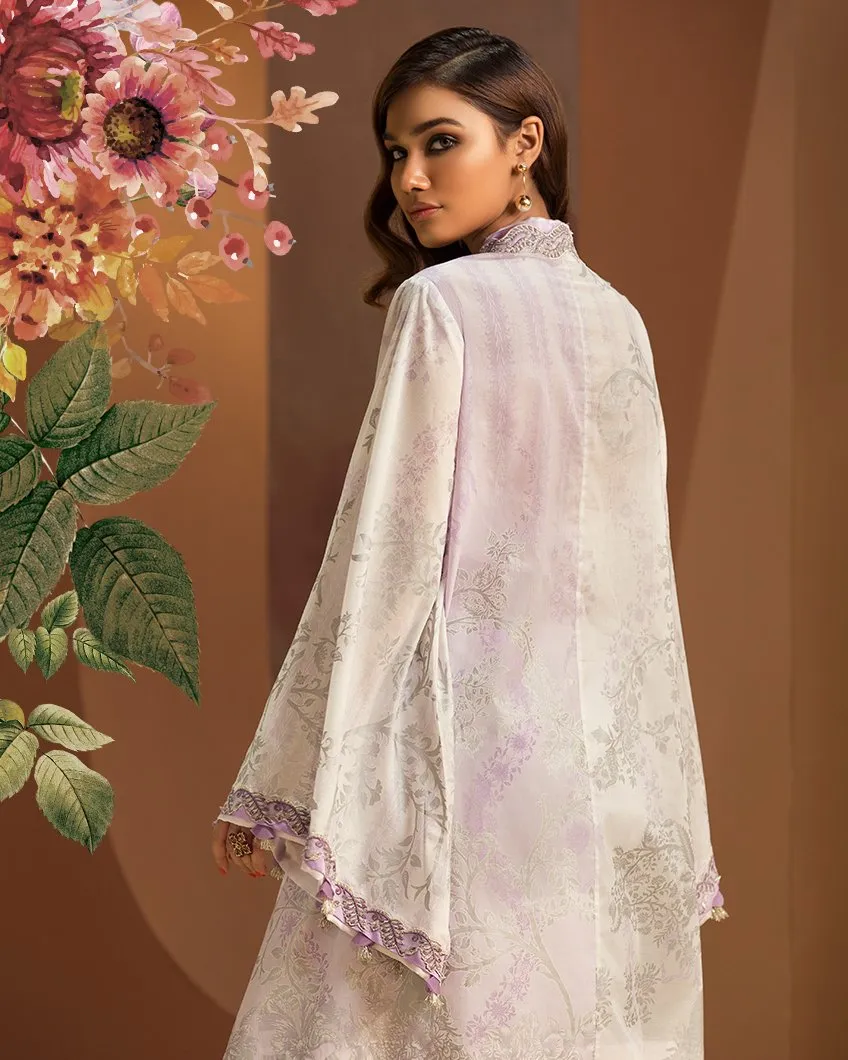 Zaha by Khadijah Shah – 1pc Lawn Collection – Blanche (ZL-05B)