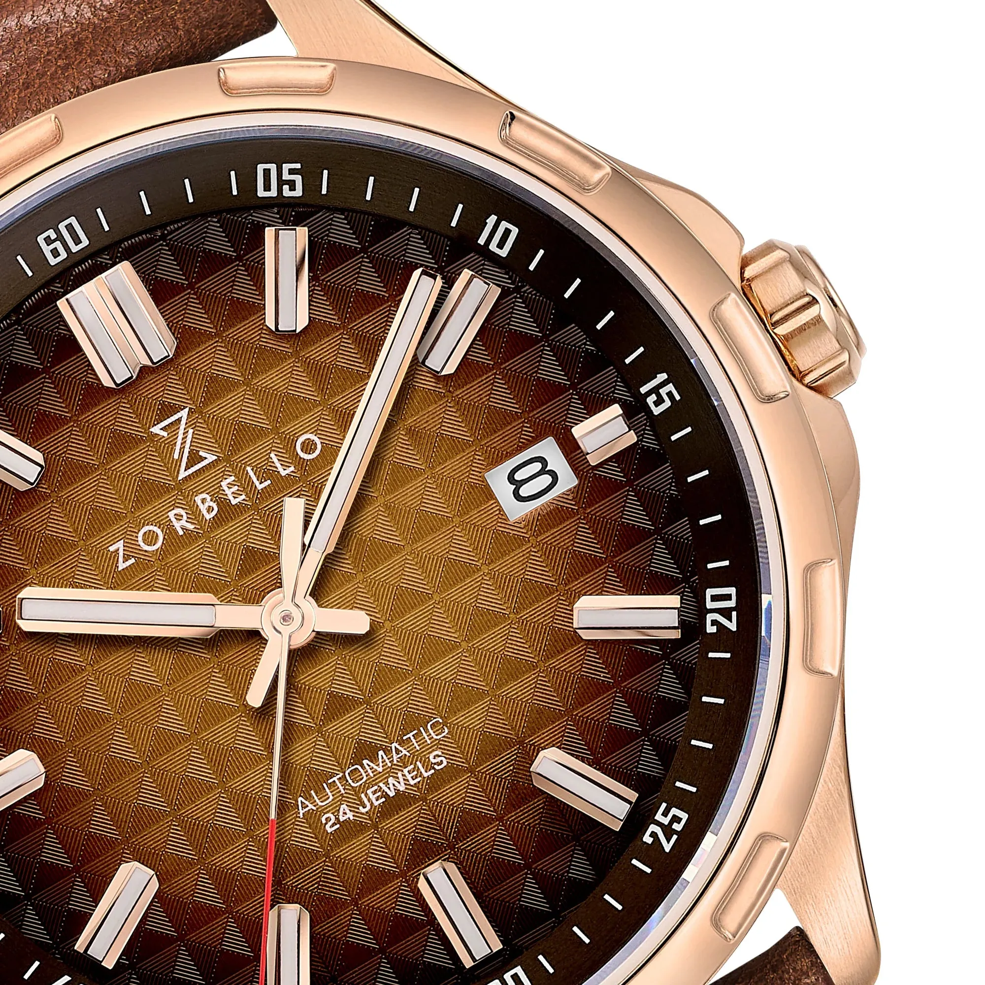 Zorbello Mechanical Watch M1 Series Brown LumiNova® ZBAE001